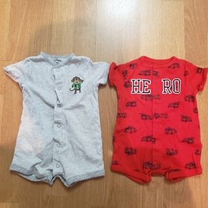Carters set of 2 one pieces